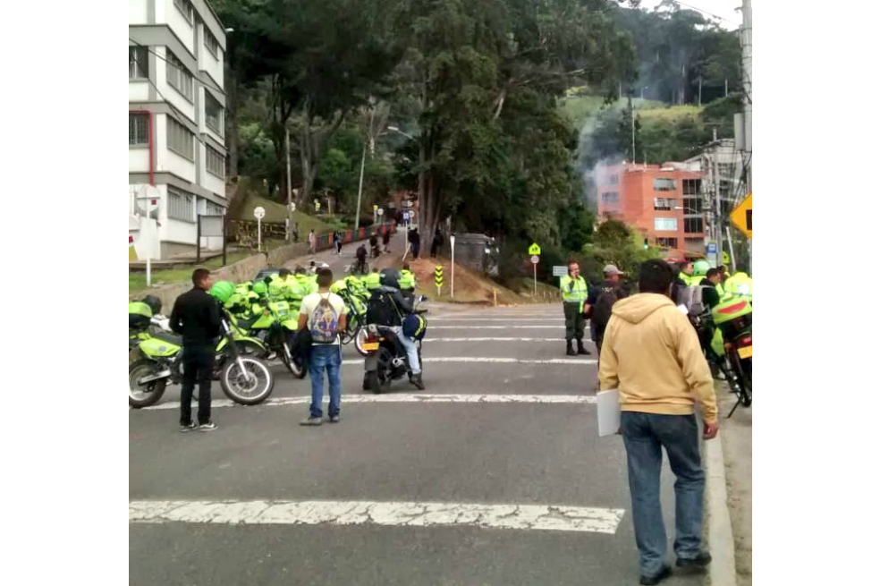 Disturbios en campamento humanitario de venezolanos en el occidente de Bogotá