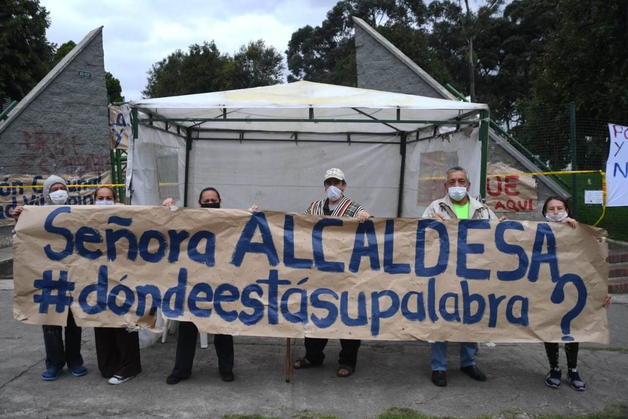 En imágenes: habitantes de San Cristóbal protestan por la instalación de un albergue