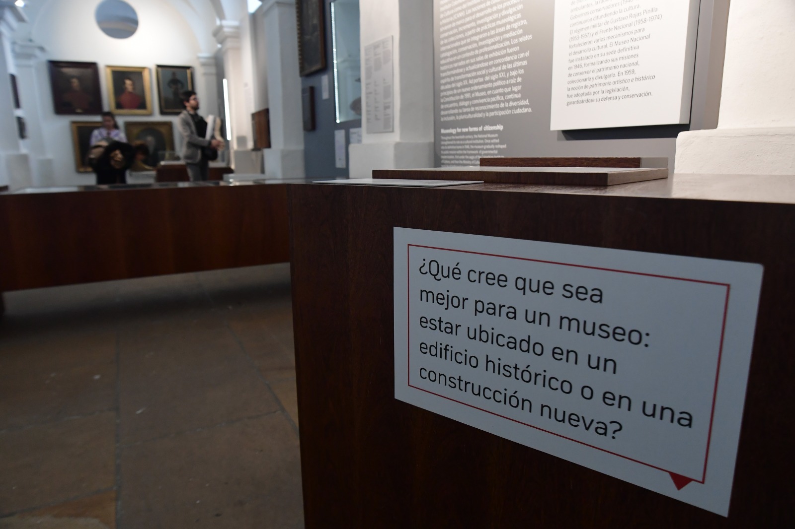 El Museo Nacional adelanta dos procesos de adecuación de infraestructura: por un lado están los de la sala temporal y la rotonda; por otro, las renovaciones de las salas del tercer piso, que requieren todo un plan museológico.