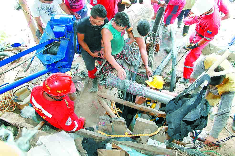 Primeros rescates en la mina de Riosucio – Caldas