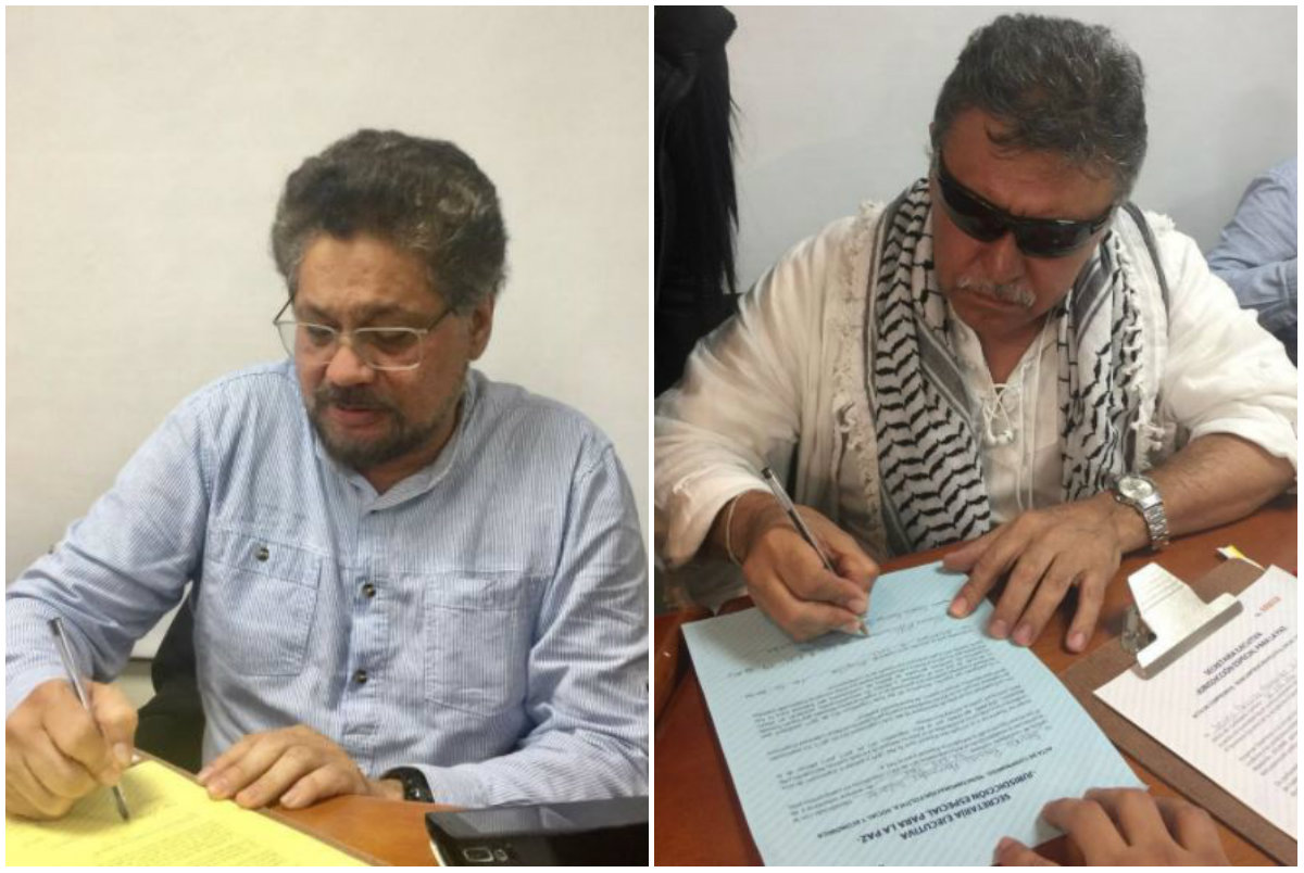 Dirección nacional de la Farc firmó acta para acogerse a la JEP