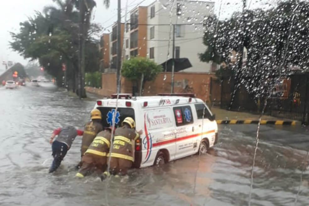Emergencia por fuertes lluvias en Cali