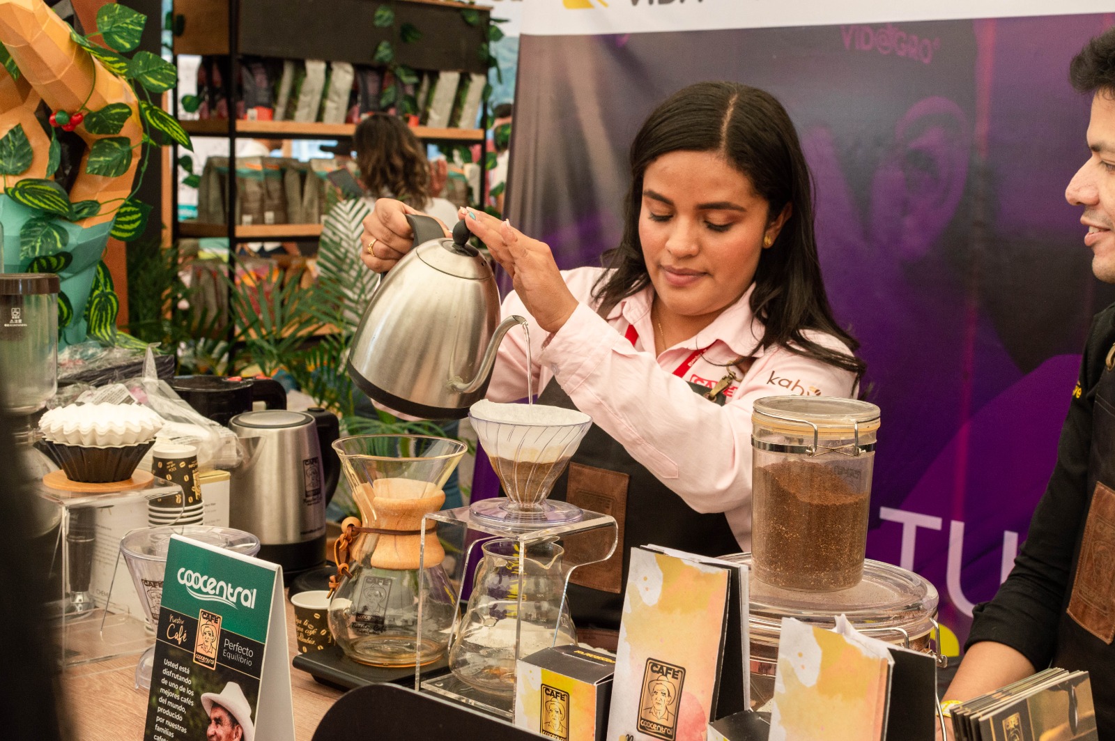 Feria para emprendedores de café en Bogotá en el Museo del Chicó