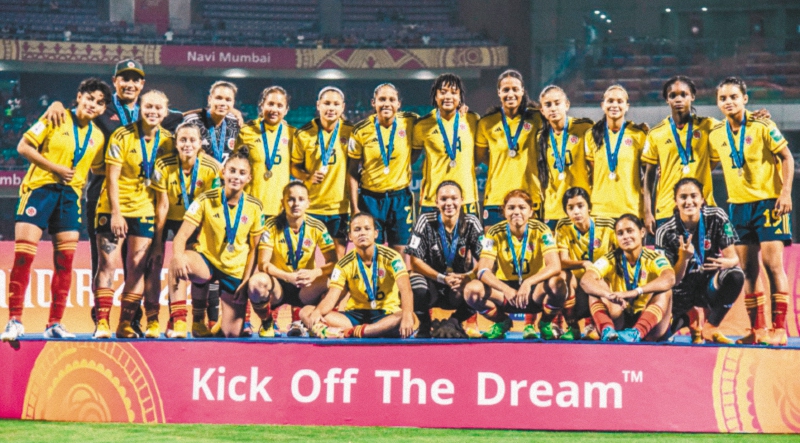 La selección femenina sub-17 de fútbol de Colombia hizo historia.