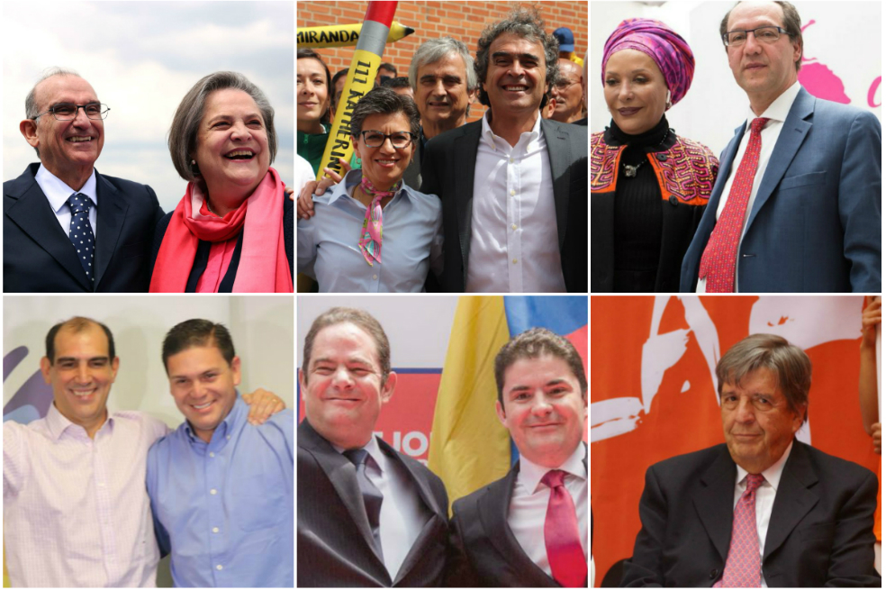 Estas son las seis fórmulas vicepresidenciales que ya están definidas