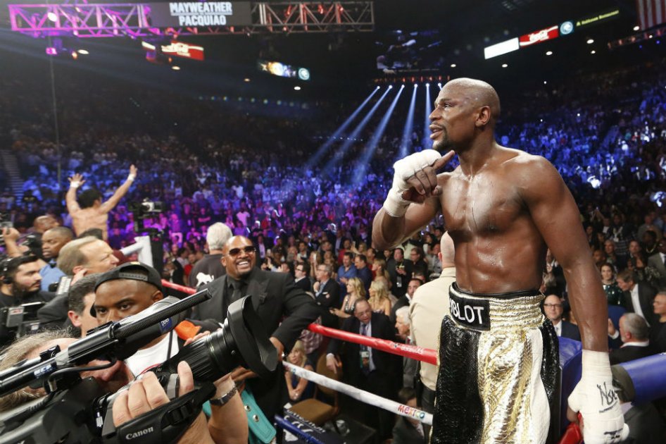 Floyd Mayweather venció el sábado a Manny Pacquiao en el denominado 'Combate del siglo'. Foto: AFP