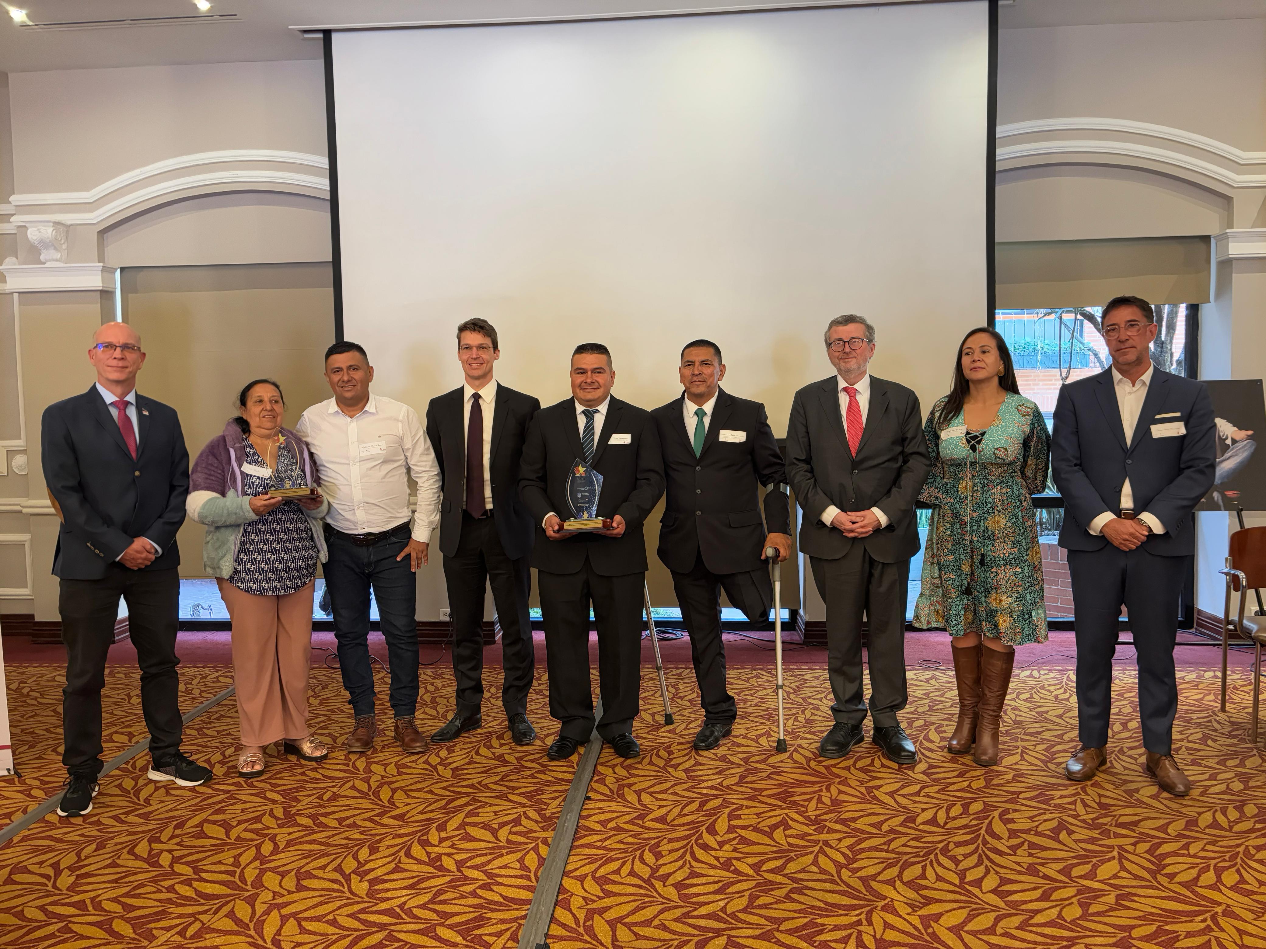 Los ganadores del premio CaMINA 2024.