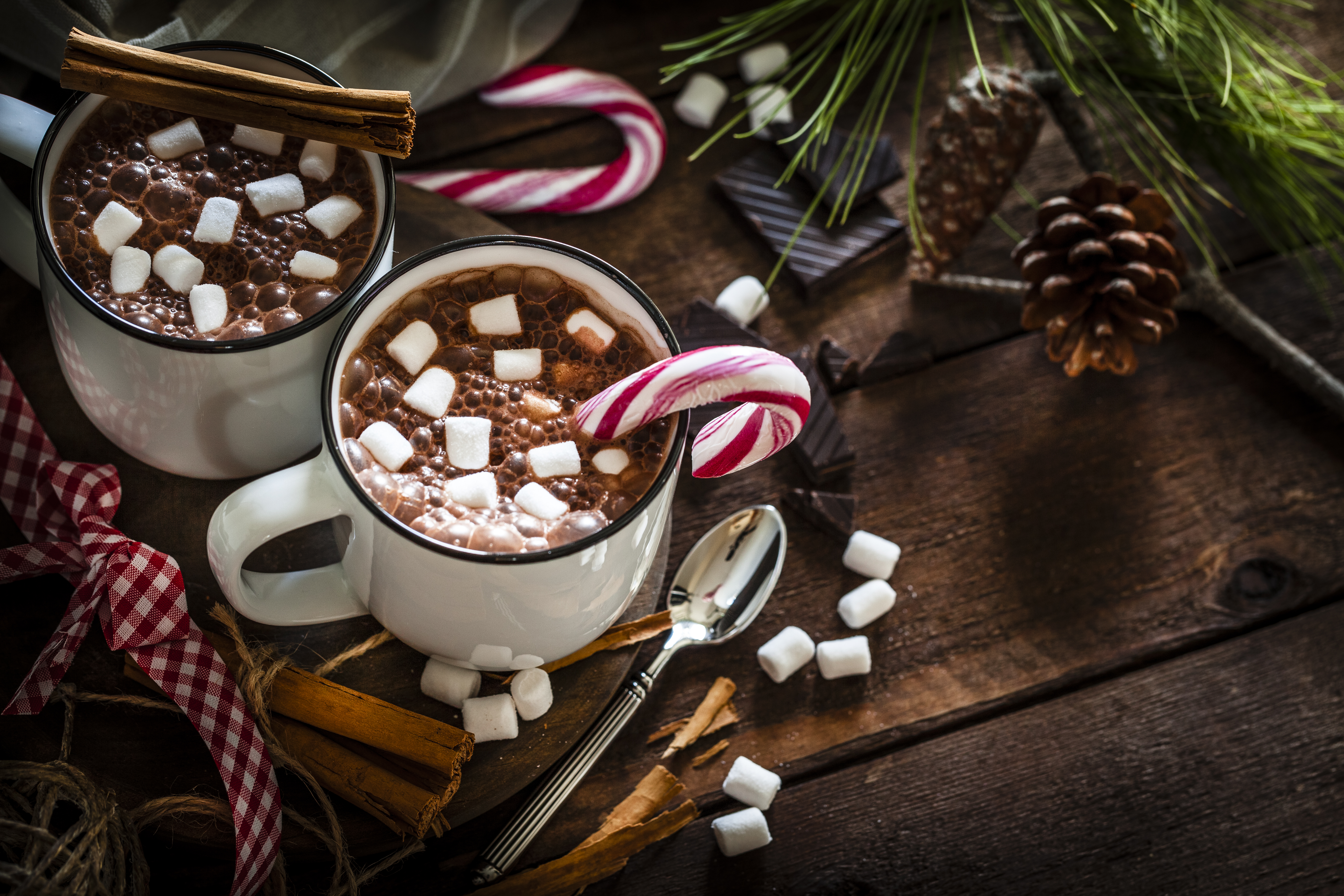 Chocolate caliente para acompañar la Navidad