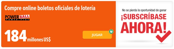 Desde Colombia podrás comprar boletos oficiales del Powerball, jugando por el acumulado de 184 millones de dólares.