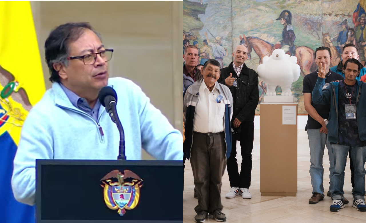 Presidente Petro celebró Navidad en la Casa de Nariño junto a habitantes de calle