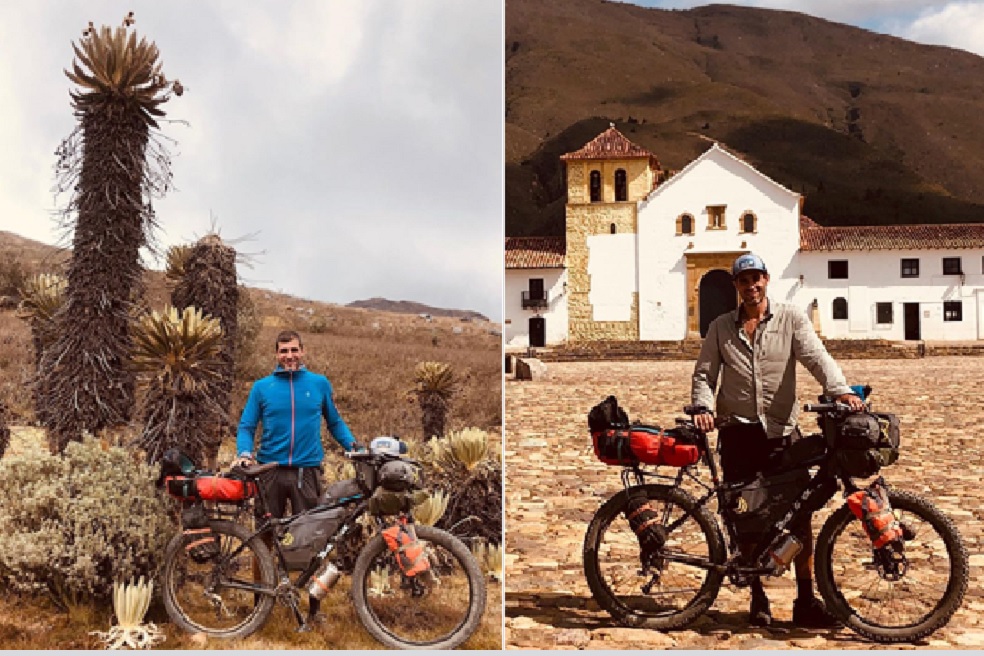 José Javier Ayllón, un español que recorre el mundo en bicicleta.