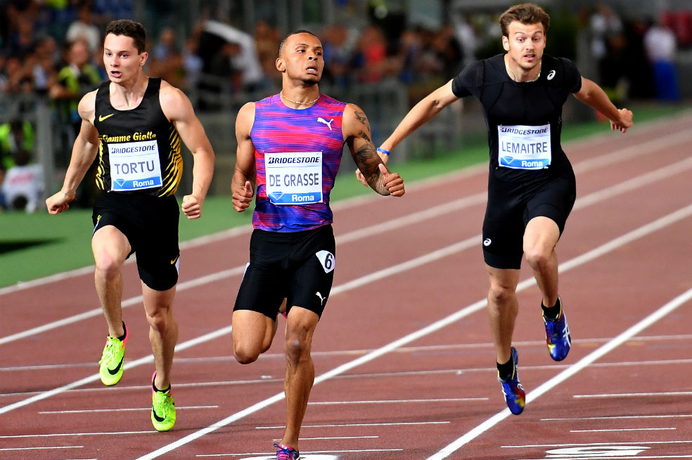 De Grasse se impone en los 100 metros de la Liga de Diamante de Oslo