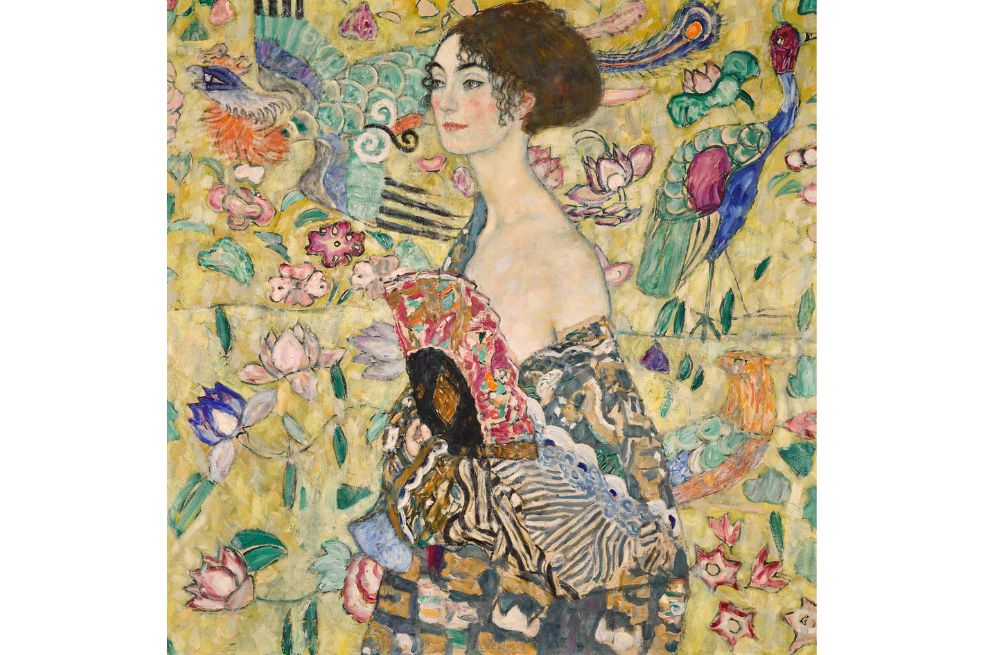 “Dama con Abanico” de Klimt se convierte en la obra más cara subastada en Europa