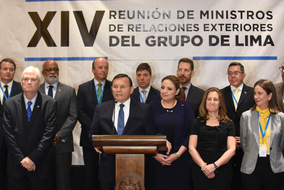 Grupo de Lima les pide a Rusia y China retirarle el apoyo a Maduro