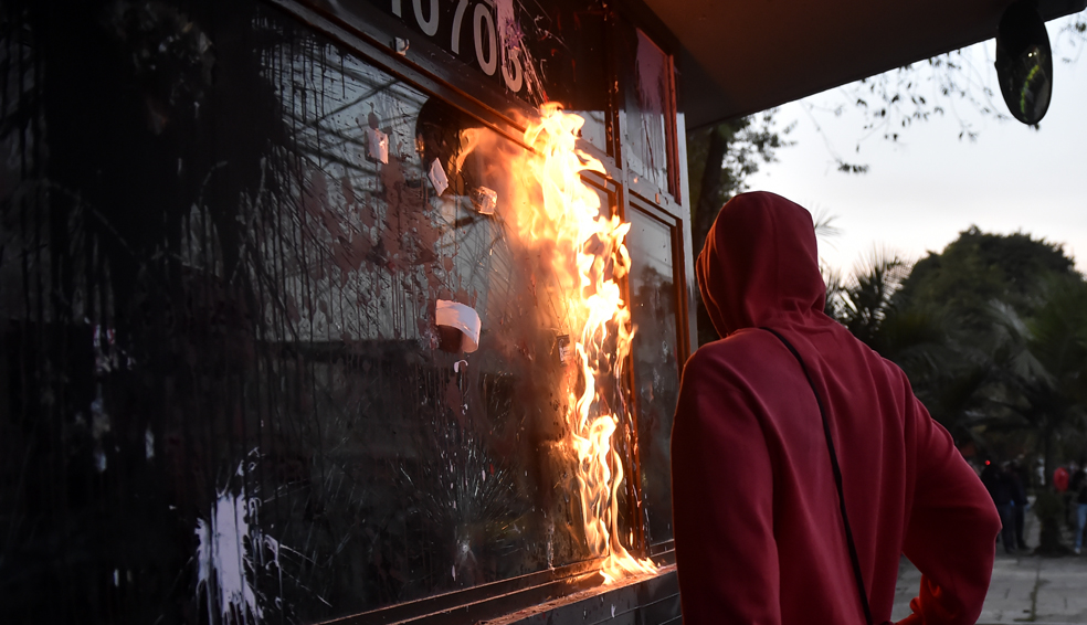 ELN se atribuye los actos cometidos en Bogotá durante las protestas del 9 y 10 de septiembre
