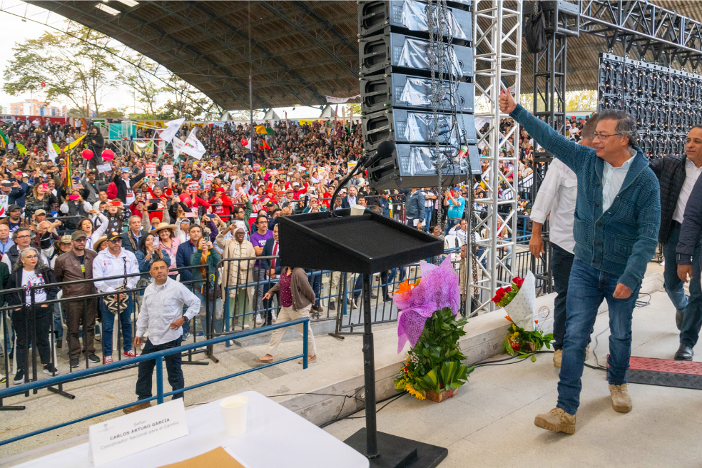 El presidente Gustavo Petro asistió este fin de semana a la cumbre de izquierdas, que se convocó en la sede en Bogotá de la Universidad Nacional para rodear a su administración.