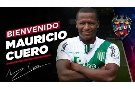 Mauricio Cuero llega este lunes a Valencia para firmar con el Levante