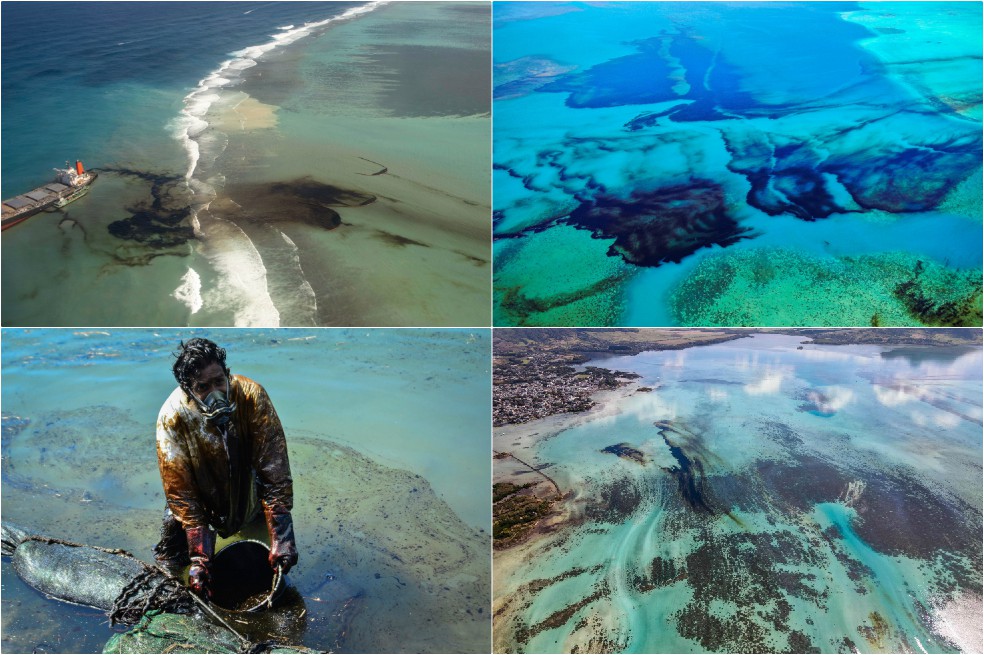 En fotos: gran derrame de crudo en uno de los arrecifes de coral más bellos del mundo