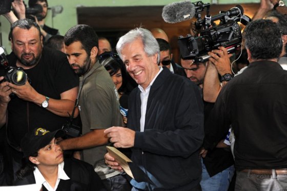 Tabaré Vázquez fue el más votado en primera vuelta con un resultado de el 47,8% 