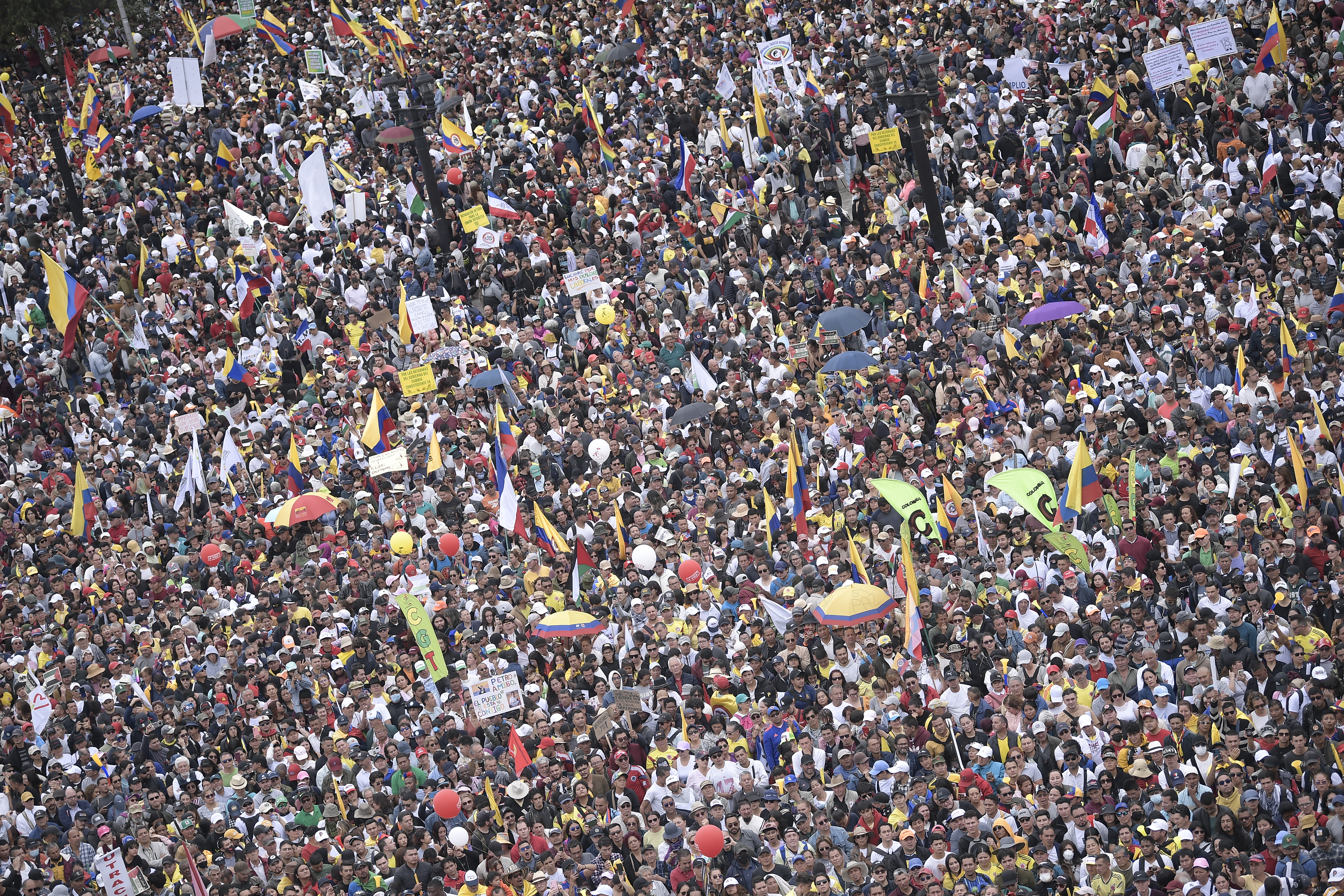 Marchas del primero de Mayo del 2024, conmemorando el día del Trabajo.