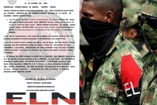 Supuestos panfletos del ELN generan alerta en Kennedy: hablan del Tren de Aragua