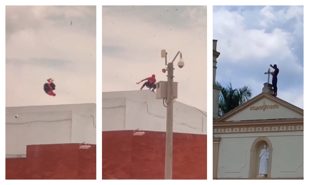 ¿Por qué hombre disfrazado de ‘Spiderman’ trepa techos en el Atlántico?