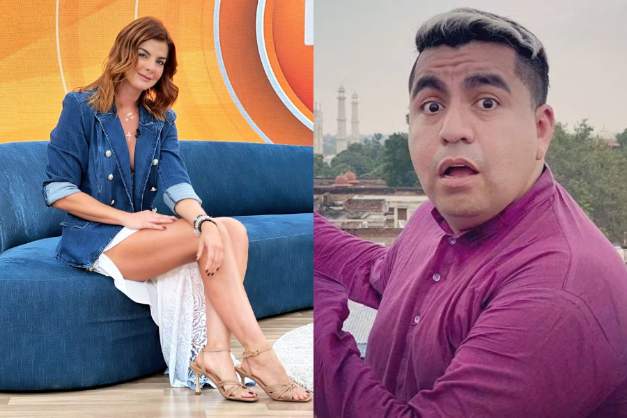 ‘Jhovanoty’ incluyó en sus bromas a Carolina Cruz . Así reaccionó la presentadora