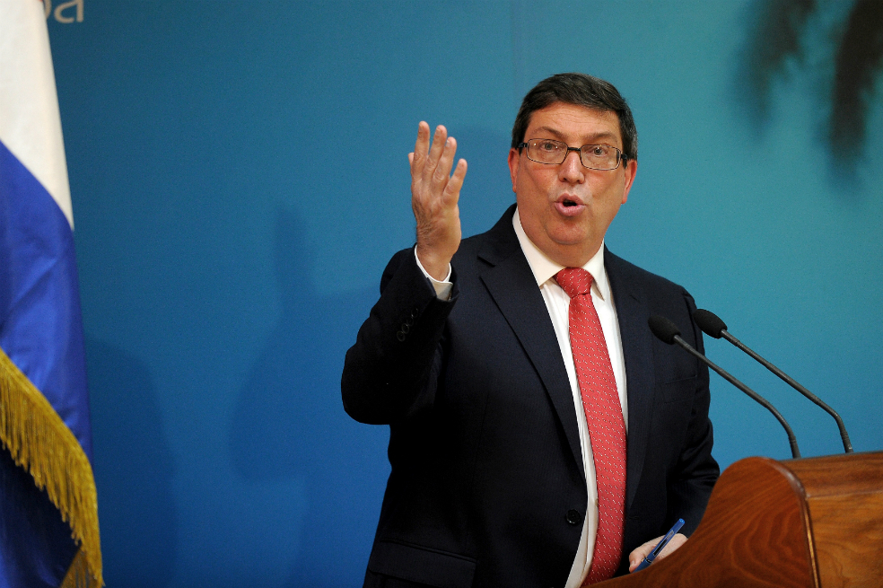 El canciller cubano, Bruno Rodríguez.