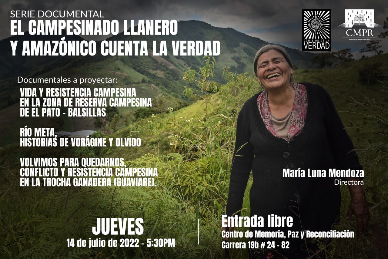 Póster del primer día de la muestra Travesías por la Verdad.