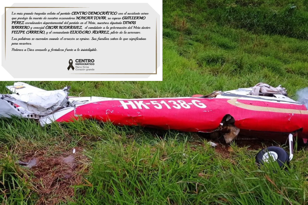 ¿Quiénes eran Nohora Tovar y 4 miembros del CD que murieron en accidente aéreo?