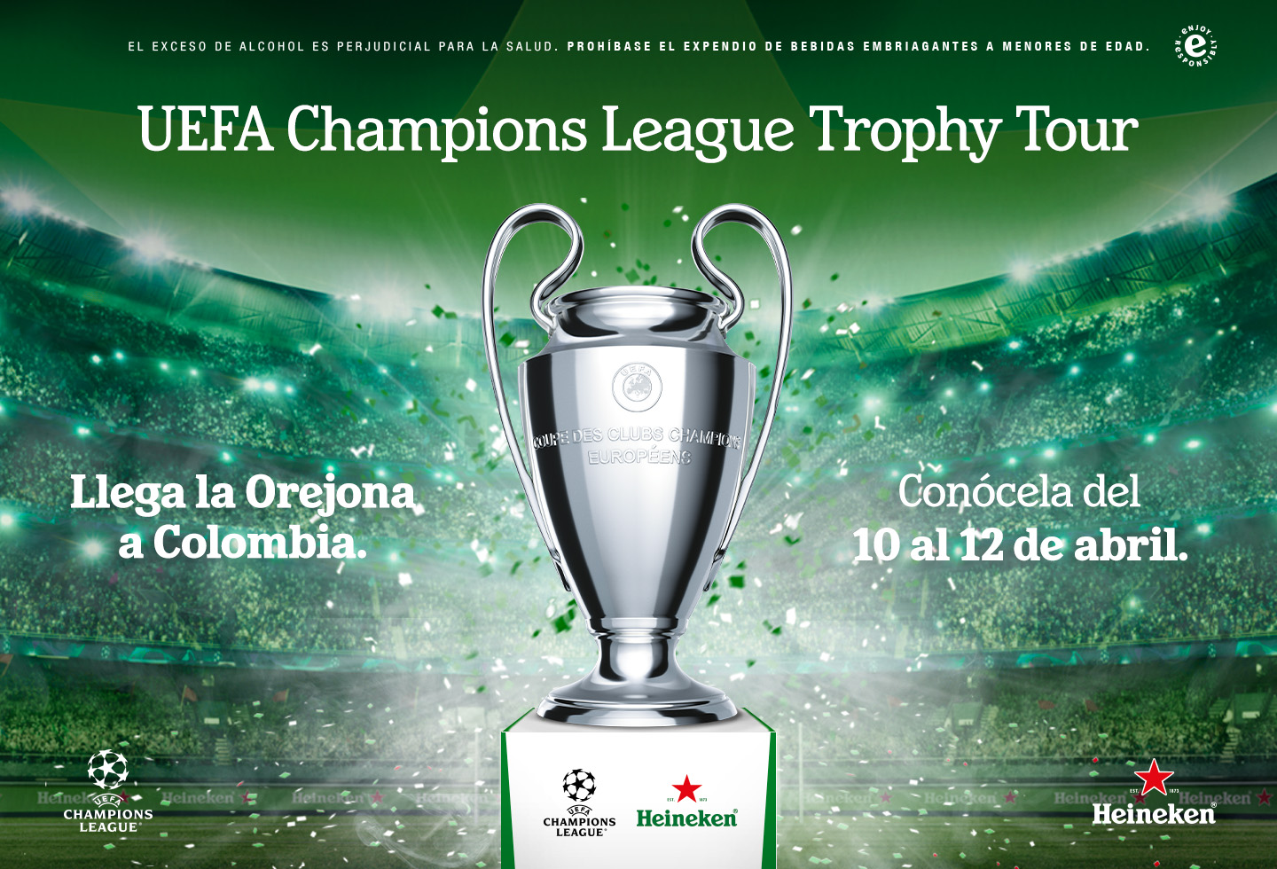 La “Orejona” de la Uefa Champions League regresa a Colombia con Heineken