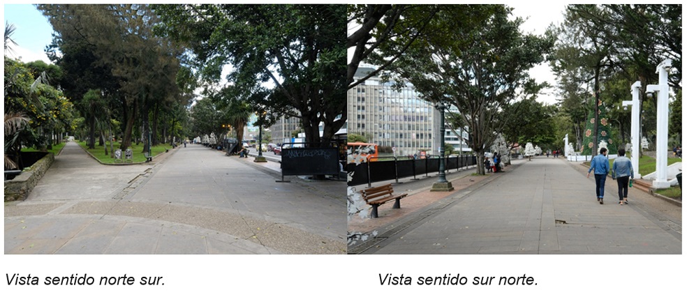 Alameda Principal sobre la carrera séptima, con la que lo quieren confundir diciéndole que es un andén construido en su primera administración y qué será reemplazada por una calzada de tráfico mixto.Enrique UribeLo único cierto de lo por usted dicho, es que fue aprobado por la exministra de Cultura Mariana Garcés en sus últimas horas hábiles como funcionaria, en un acto a todas luces prevaricador y que es lo que tiene detenida la licitación mientras la justicia lo precisa.