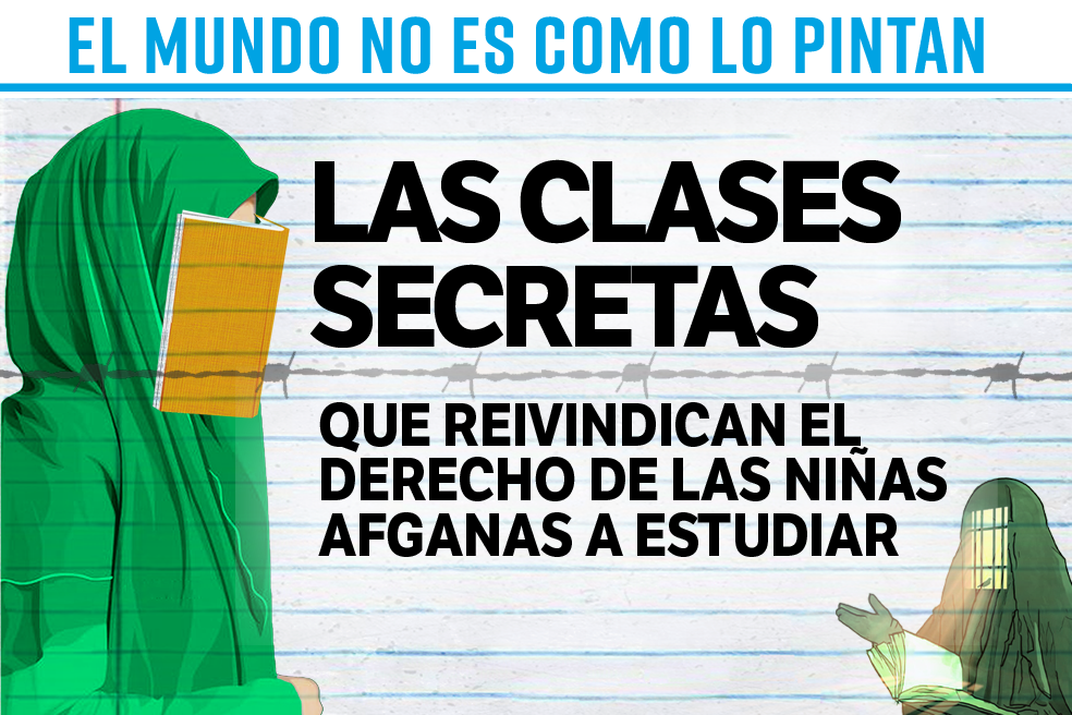 Las clases secretas que reivindican el derecho de las niñas afganas a estudiar