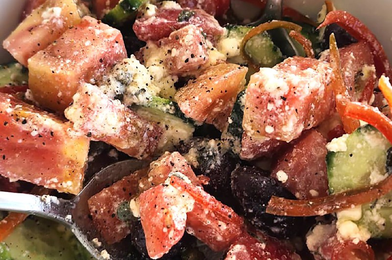 Receta para preparar ensalada griega o horiatiki salata