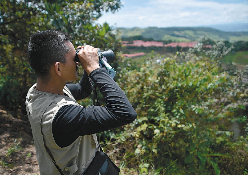 El recorrido que hace Sendepaz empieza en un mirador, ubicado apenas a unos kilómetros del antiguo ETCR Mariana Páez.