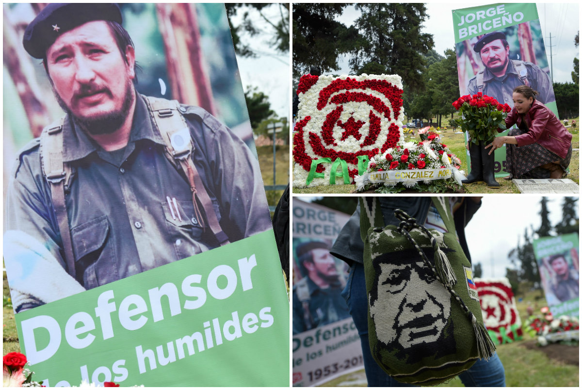 Trece imágenes del homenaje que las Farc le rindieron al Mono Jojoy en Bogotá