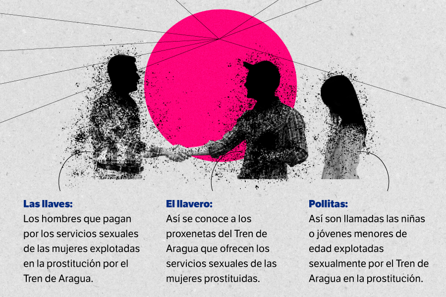 En la reportería con víctimas de explotación sexual del Tren de Aragua y la investigación de este crimen esta alianza periodística encontró un argot criminal que detallamos en esta galería.