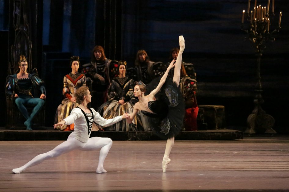 "El lago de los cisnes". 