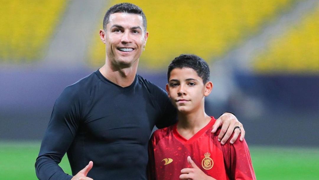 Sábado de goles para la familia de Cristiano Ronaldo: él y su hijo marcaron