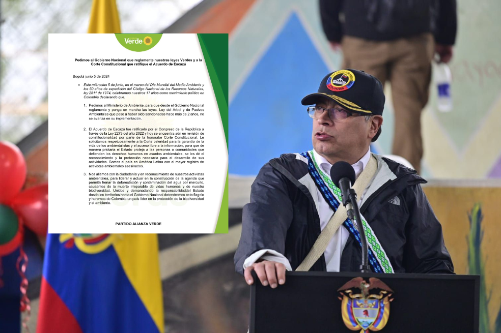 Los verdes exigen a Gobierno y Corte Constitucional el cumplimiento de leyes ambientales