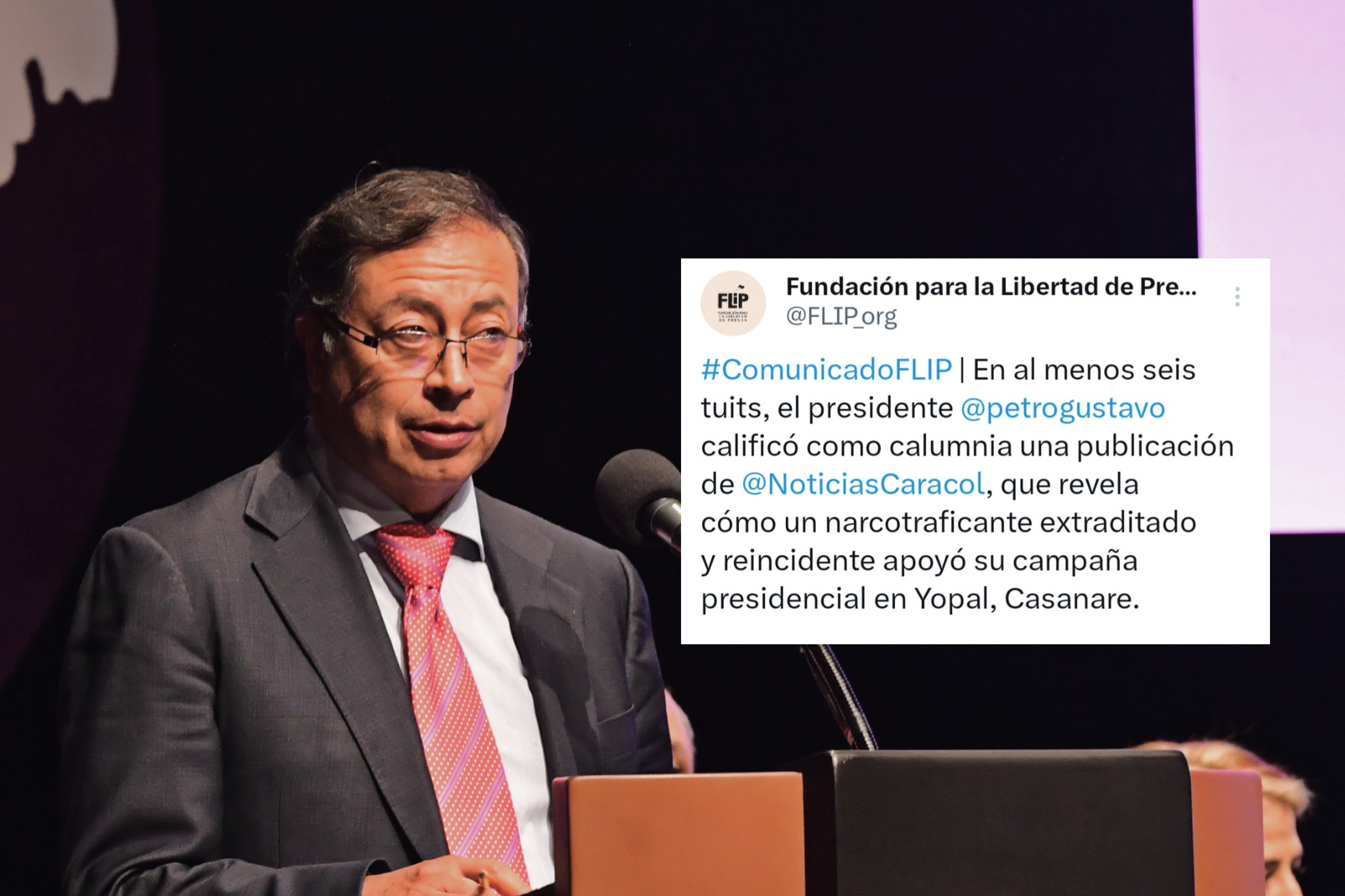 FLIP vuelve a llamar la atención de Petro por “desprestigio” a Noticias Caracol