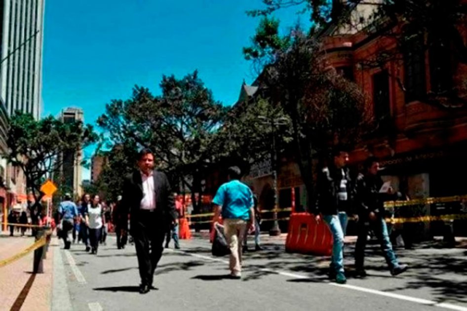Distrito estudia peatonalización de más vías en Bogotá