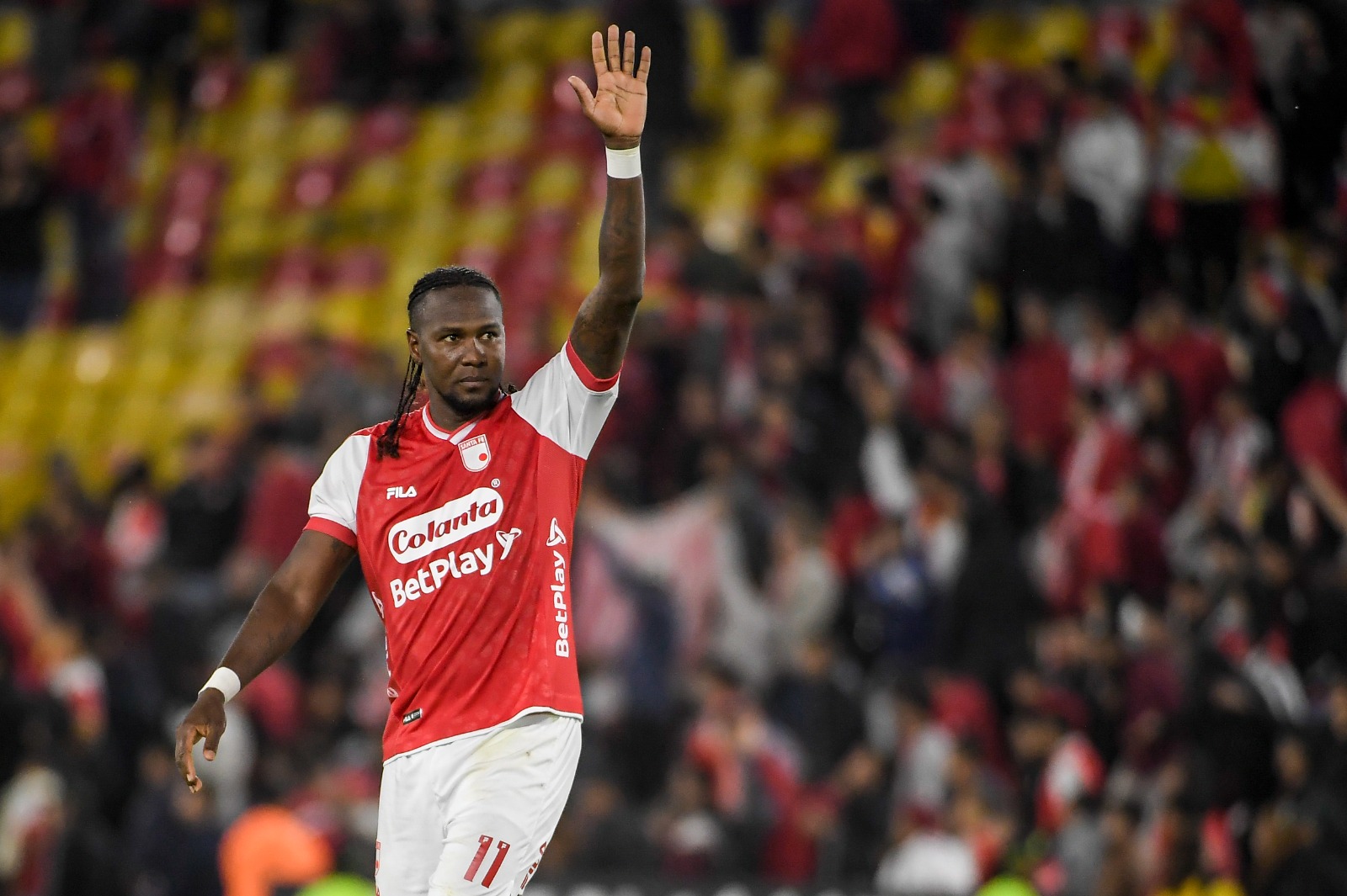 Hugo Rodallega le dio la victoria a Santa Fe contra Cali en El Campín