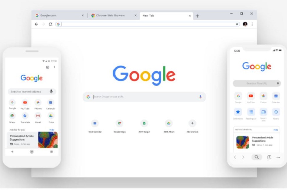 Google Chrome cambia de look, así luce el navegador en su nueva versión