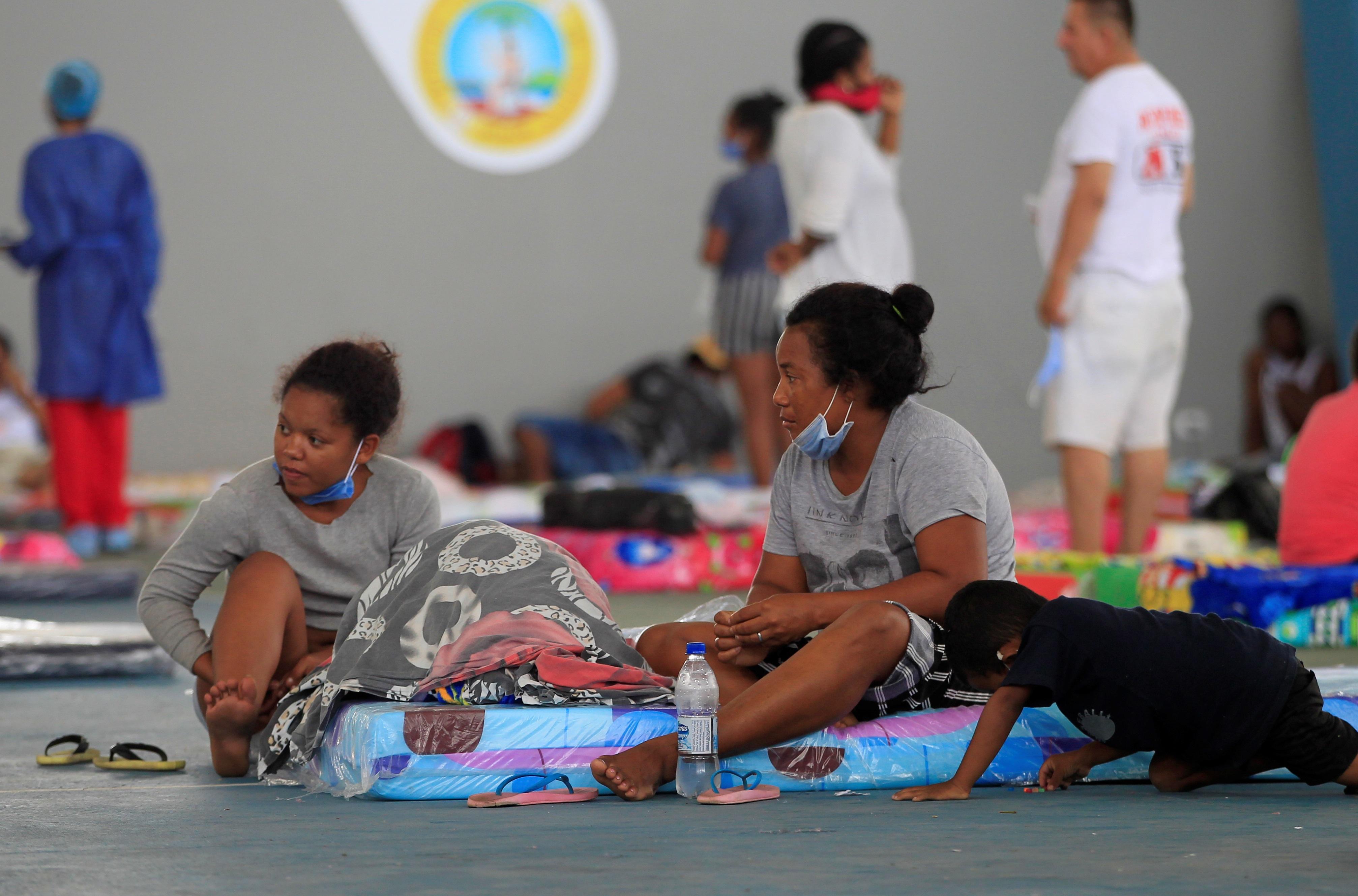 Damnificados en Cartagena por huracán Iota.