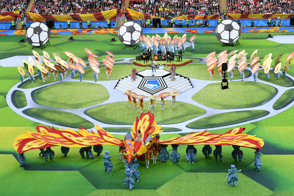 La ceremonia inaugural marcó el primer capítulo de Rusia 2018