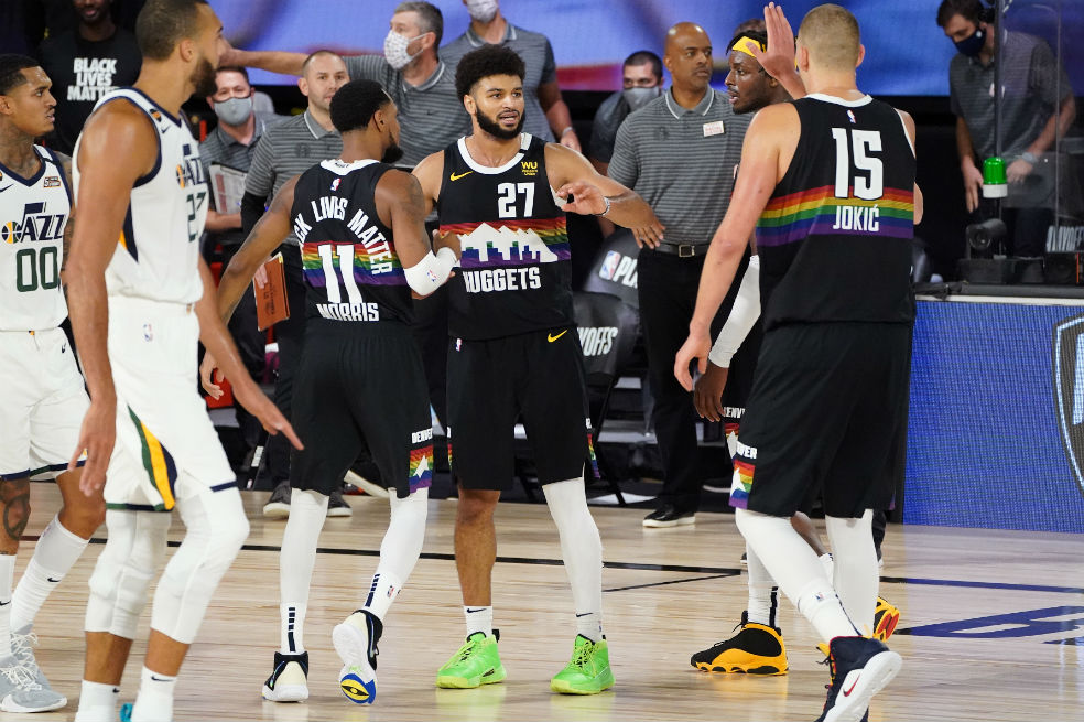 Los Nuggets vencieron a los Jazz en los playoffs de la NBA
