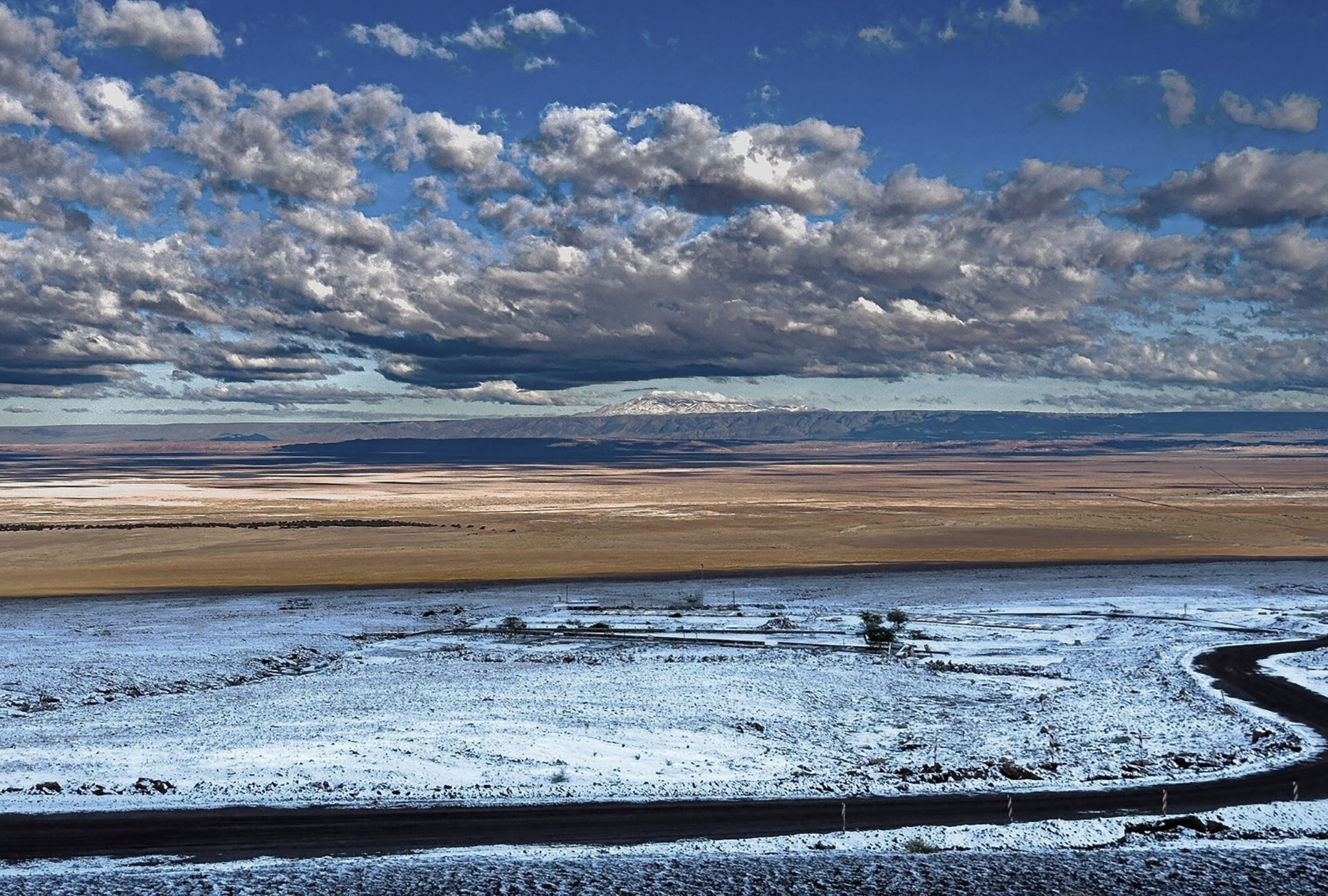 Cae nieve en el desierto de Atacama, uno de los más áridos del mundo