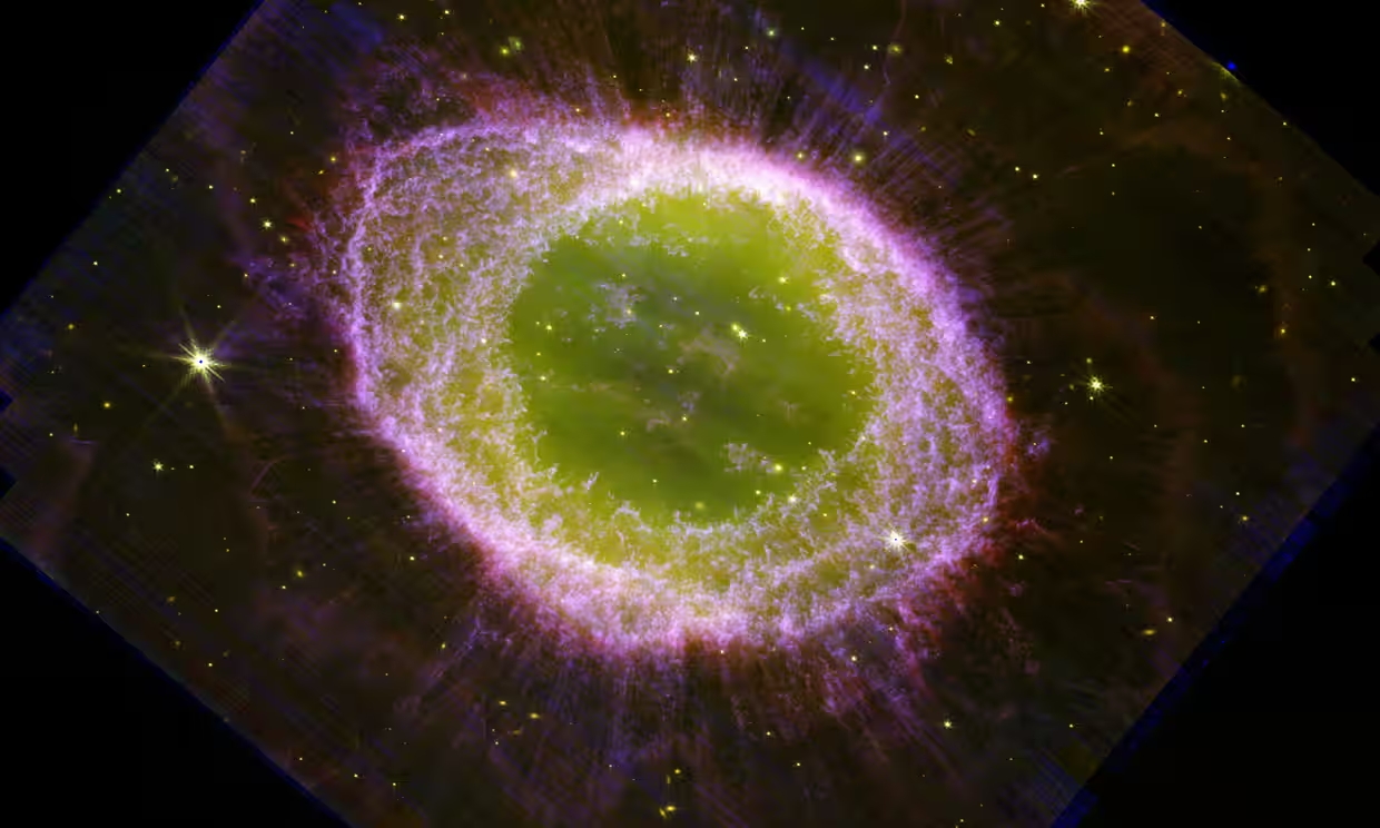 El telescopio James Webb captó una estrella distante agonizando