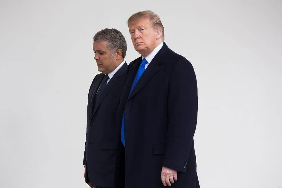 Trump critica a Duque y acusa a Colombia de enviar criminales y droga a EE.UU.